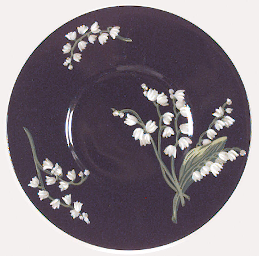 Mrs Delany's Flowers Saucer for Flat Demitasse Cup by Tiffany-1