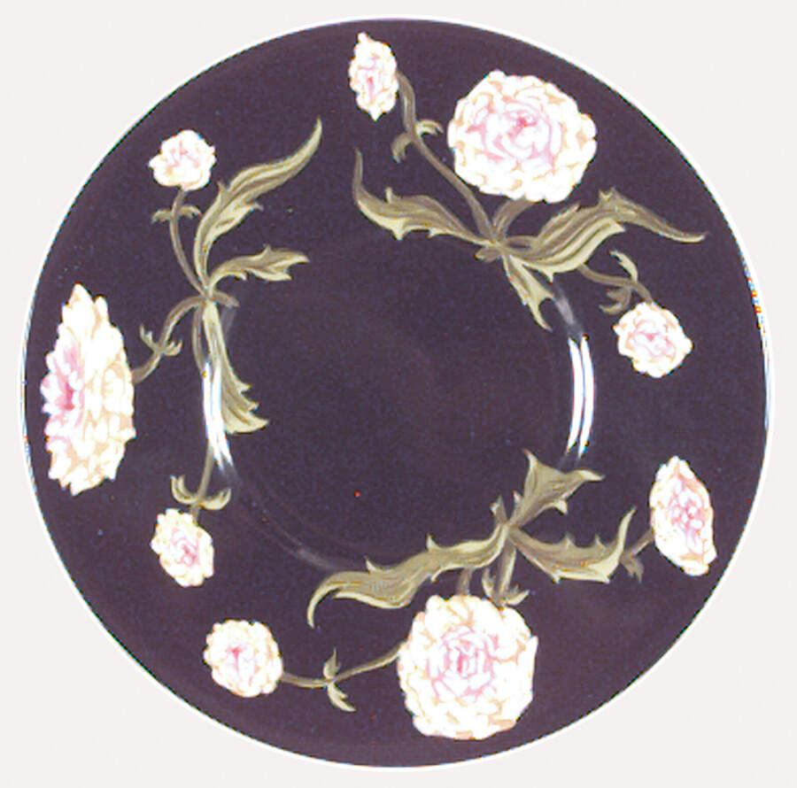 Mrs Delany's Flowers Saucer for Flat Demitasse Cup by Tiffany-1