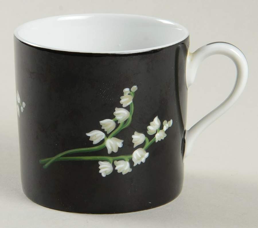 Mrs Delany's Flowers Flat Demitasse Cup by Tiffany-1