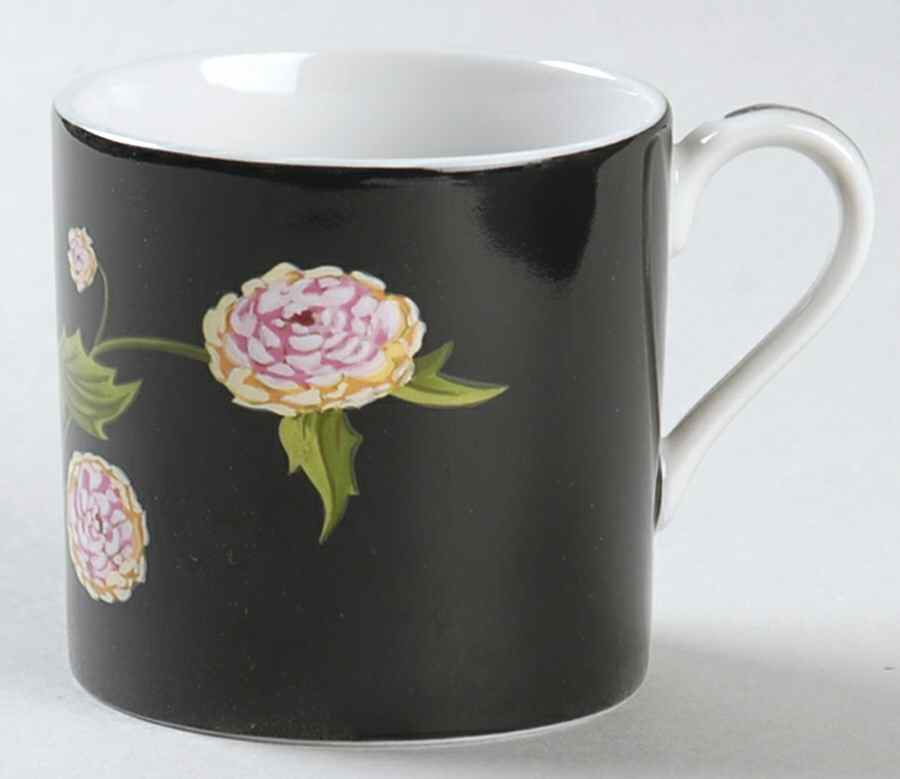Mrs Delany's Flowers Flat Demitasse Cup by Tiffany-1