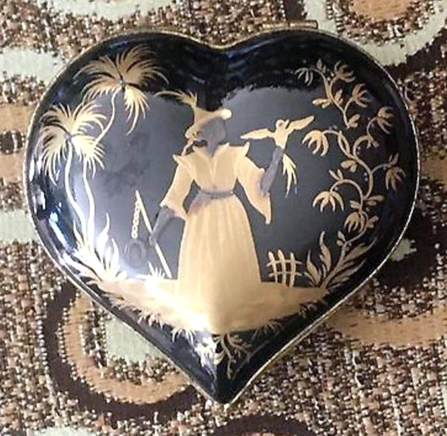 Nuit Chinoises Heart Shape Box & Lid by Tiffany-1