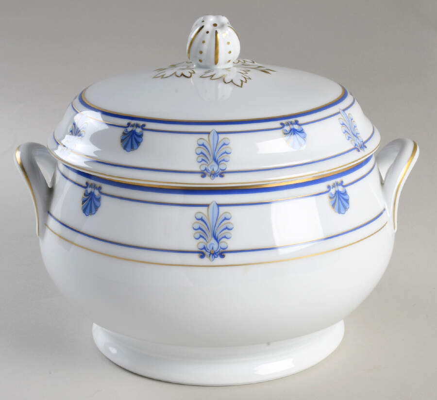 Shell & Thread (Limoges) Tureen &  Lid by Tiffany-1
