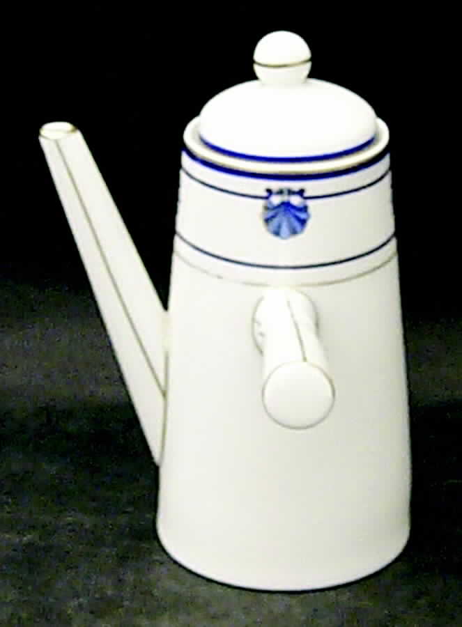 Shell & Thread (Limoges) Chocolate Pot & Lid by Tiffany-1