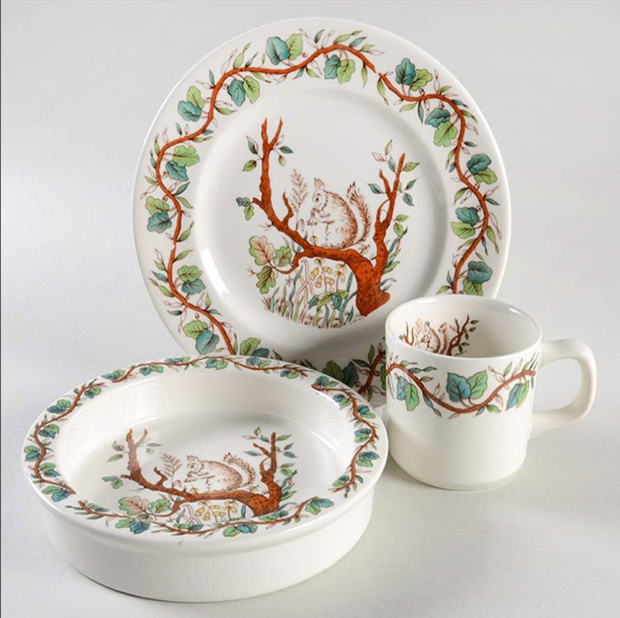 Squirrel (3 Piece) Child's Set by Tiffany-1