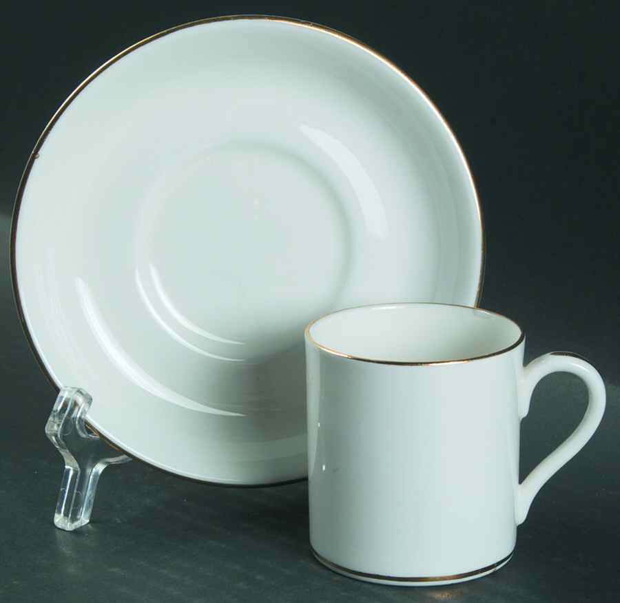 TIC2 Flat Demitasse Cup & Saucer Set by Tiffany-1