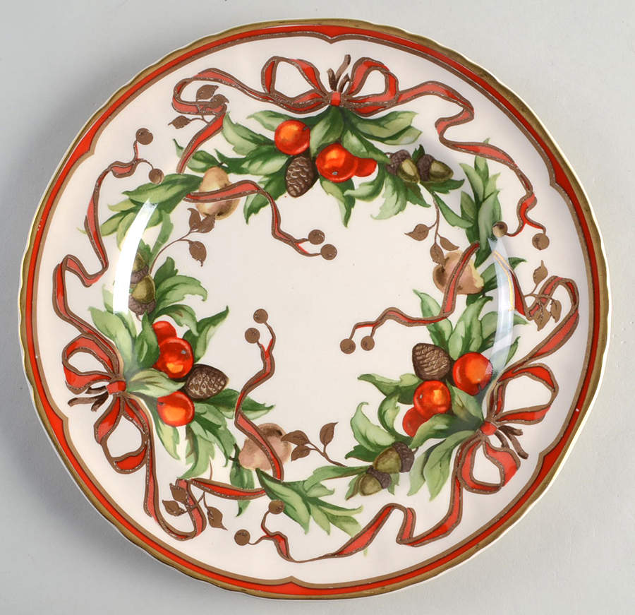 Tiffany Garland (Cream Background, England) Dinner Plate by Tiffany-1