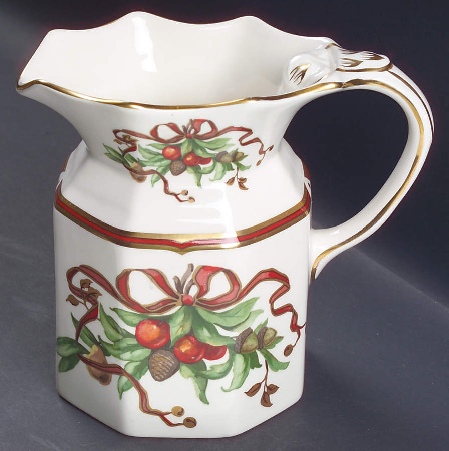 Tiffany Garland (Cream Background, England) 32 Oz Pitcher by Tiffany-1
