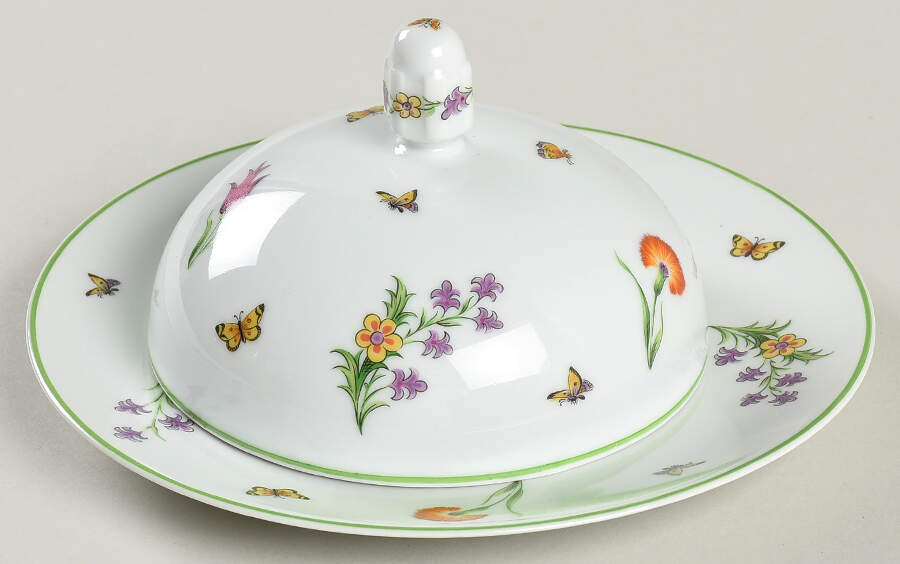 Tiffany Garden Round Covered Butter by Tiffany-1