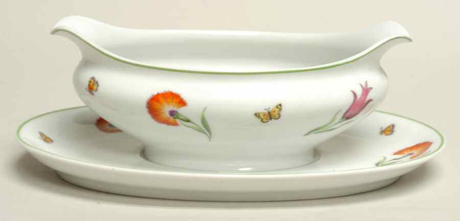 Tiffany Garden Gravy Boat & Underplate by Tiffany-1