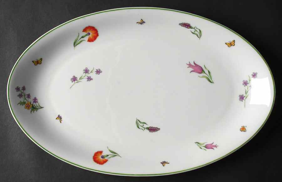 Tiffany Garden 13" Oval Serving Platter by Tiffany-1