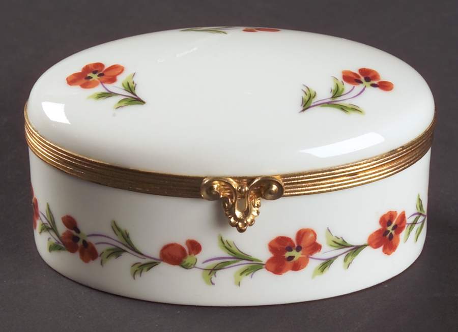 Tiffany Garden Oval Hinged Box by Tiffany-1