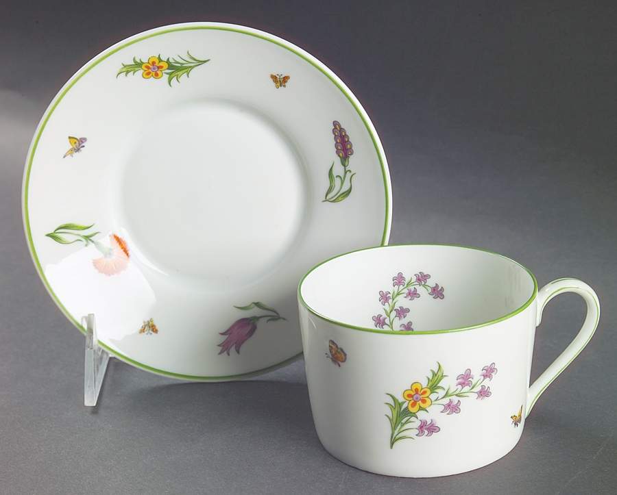 Tiffany Garden Flat Cup & Saucer Set by Tiffany-1