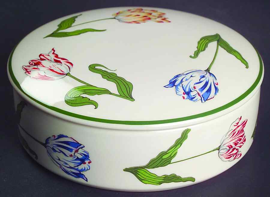 Tiffany Tulips Round Box & Lid by Tiffany-1