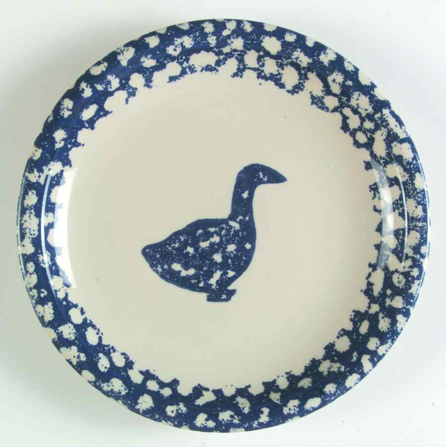 Sponge Blue (Animals or Hearts) Salad Plate by Tienshan-1