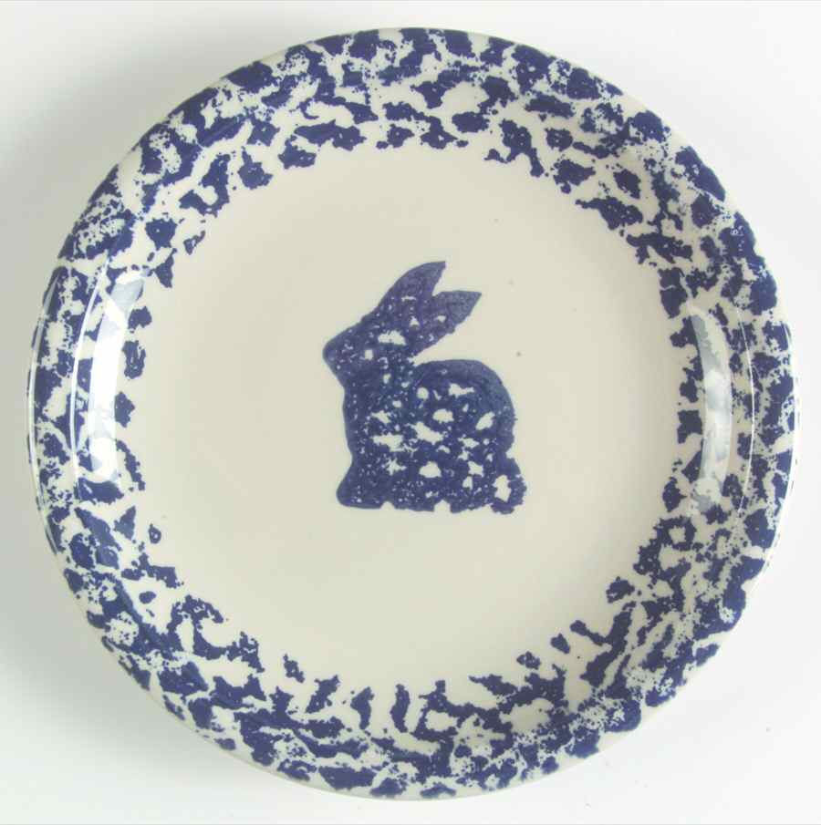 Sponge Blue (Animals or Hearts) Salad Plate by Tienshan-1