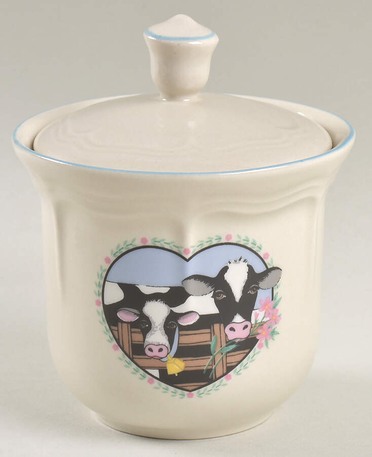 Buttercup Sugar Bowl & Lid by Tienshan-1