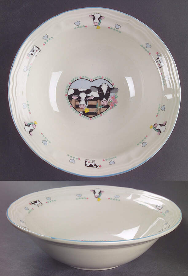 Buttercup Rim Cereal Bowl by Tienshan-1