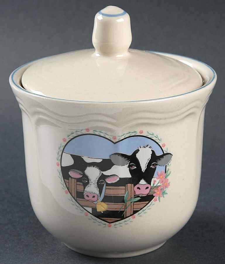 Buttercup Sugar Bowl & Lid by Tienshan-1