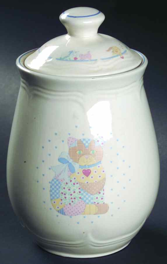 Calico Cats Medium Canister & Lid by Tienshan-1