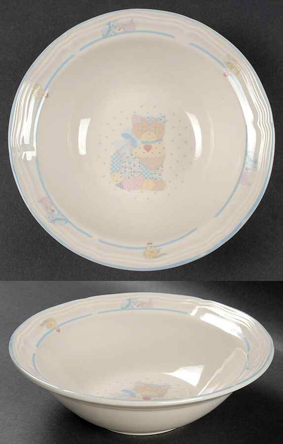Calico Cats Coupe Cereal Bowl by Tienshan-1