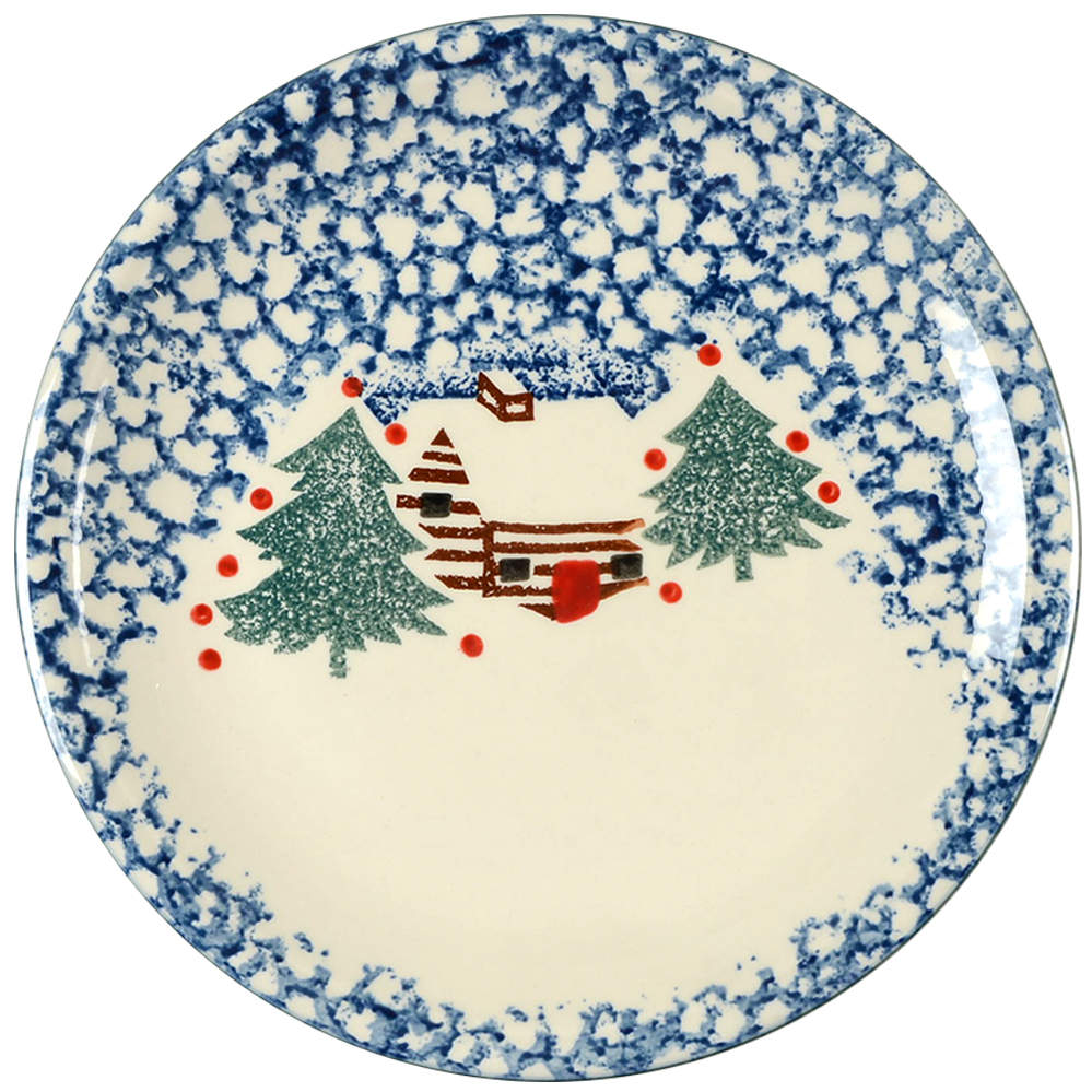 Cabin In The Snow Dinner Plate by Tienshan-1