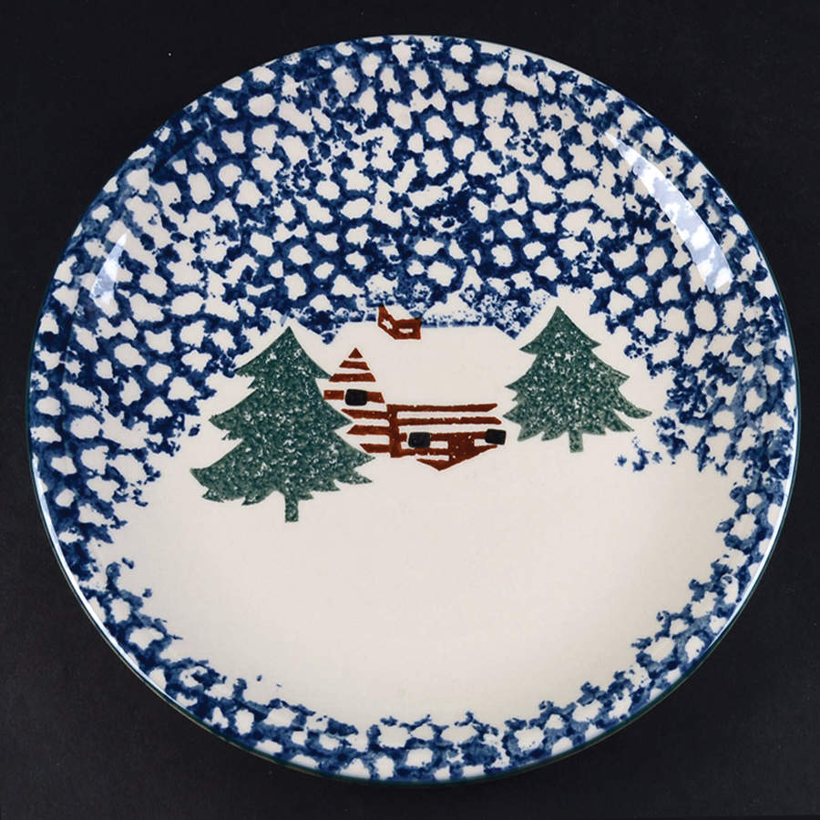 Cabin In The Snow Dinner Plate by Tienshan-1