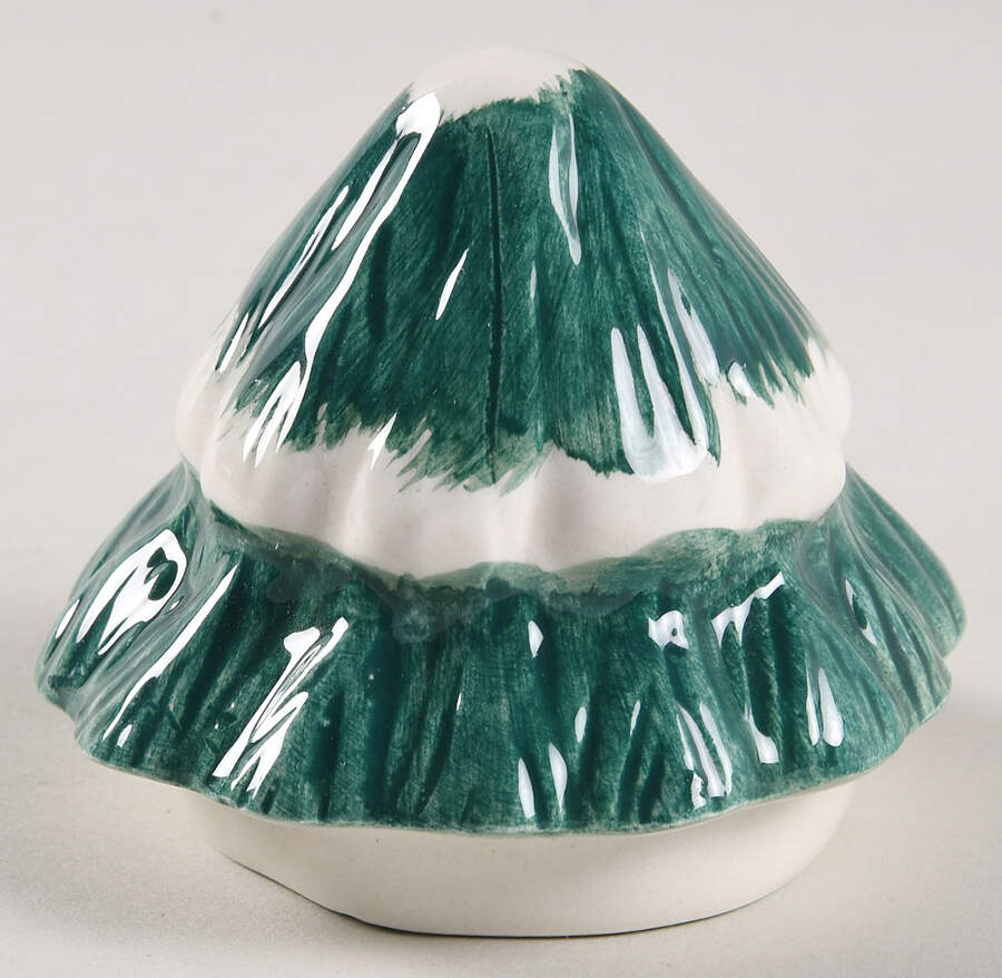 Cabin In The Snow Lid for Figural Sugar Bowl by Tienshan-1