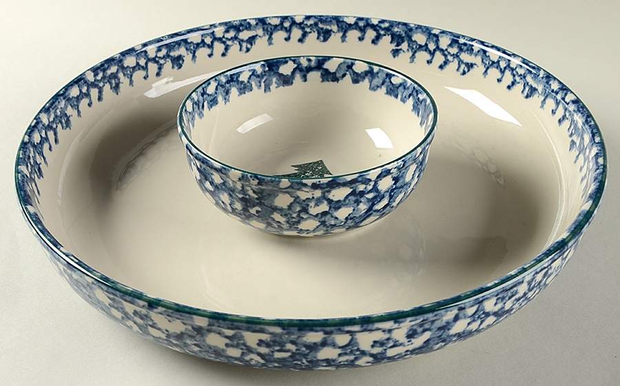 Cabin In The Snow (2 Piece) Chip & Dip Set by Tienshan-1