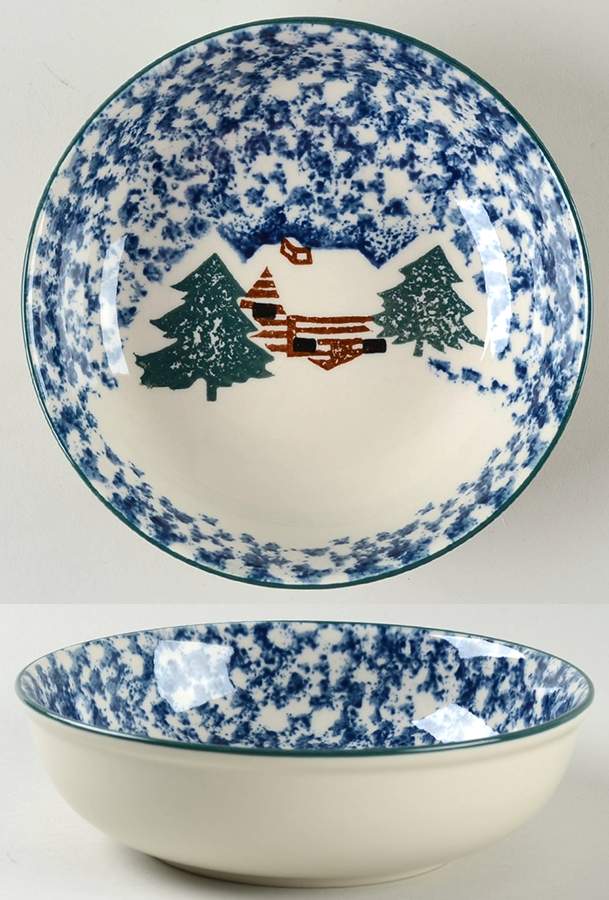 Cabin In The Snow Coupe Cereal Bowl by Tienshan-1