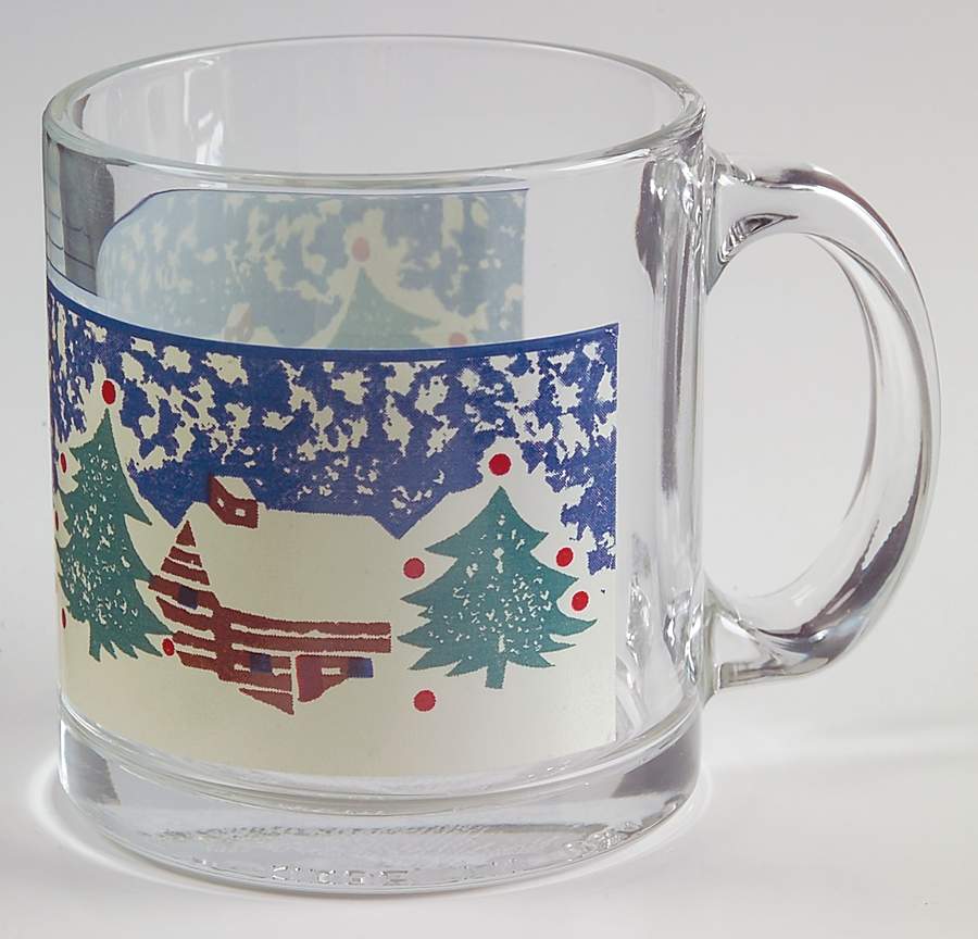 Cabin In The Snow Glassware Mug by Tienshan-1