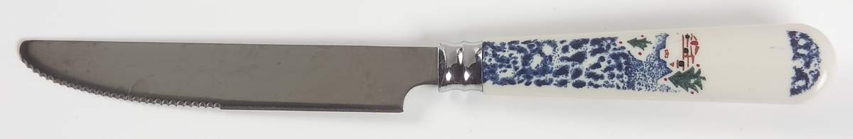 Cabin In The Snow Small Dinner Knife by Tienshan-1