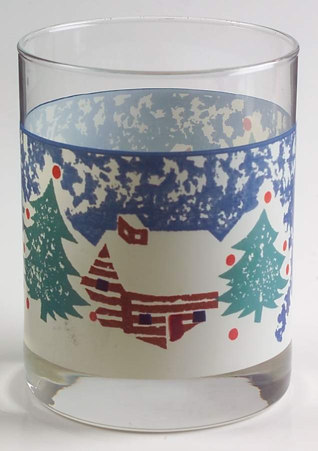 Cabin In The Snow 10 Oz Glassware Double Old Fashioned by Tienshan-1
