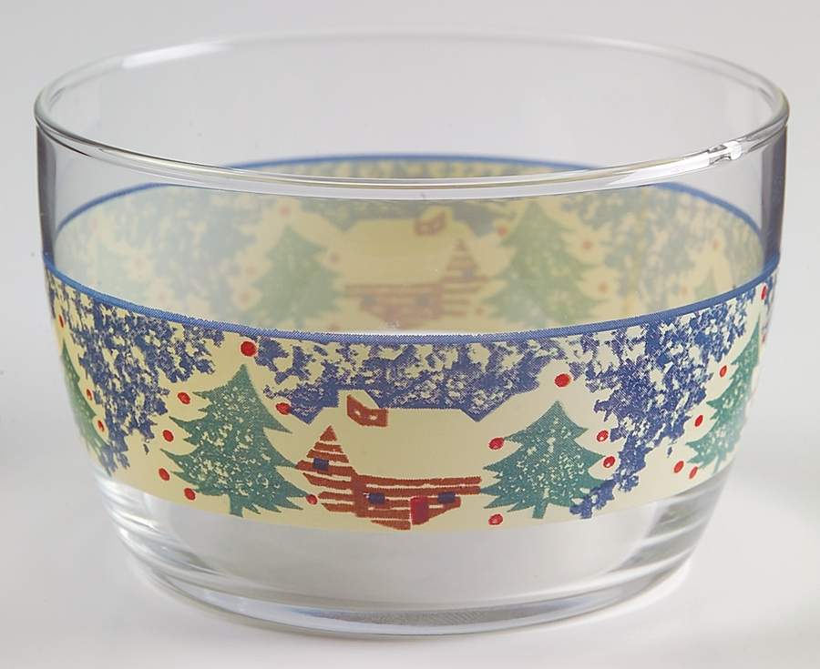 Cabin In The Snow Glassware All Purpose Bowl by Tienshan-1