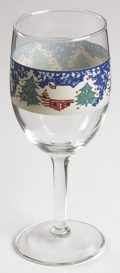 Cabin In The Snow 8 Oz Glassware Wine by Tienshan-1