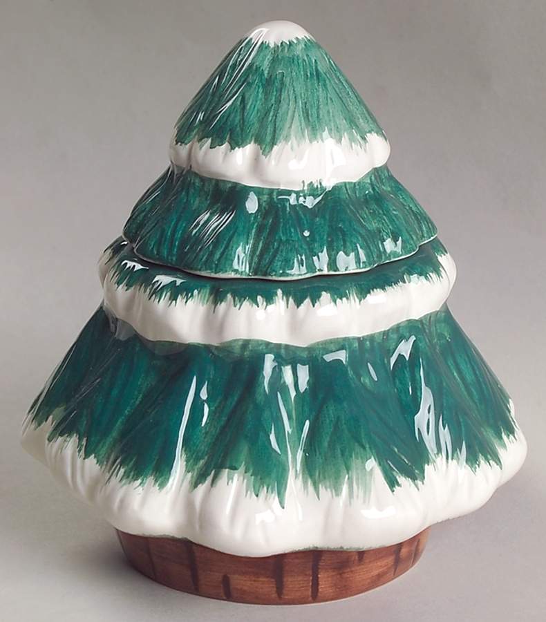 Cabin In The Snow Figural Sugar Bowl & Lid by Tienshan-1