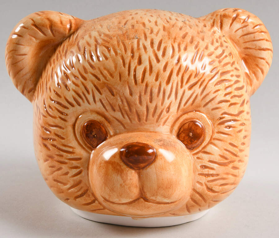 Country Bear Lid for Figural Cookie Jar by Tienshan-1