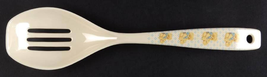 Country Bear Melamine Slotted Serving Spoon by Tienshan-1