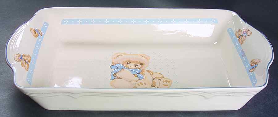 Country Bear 14" Rectangular Baker by Tienshan-1