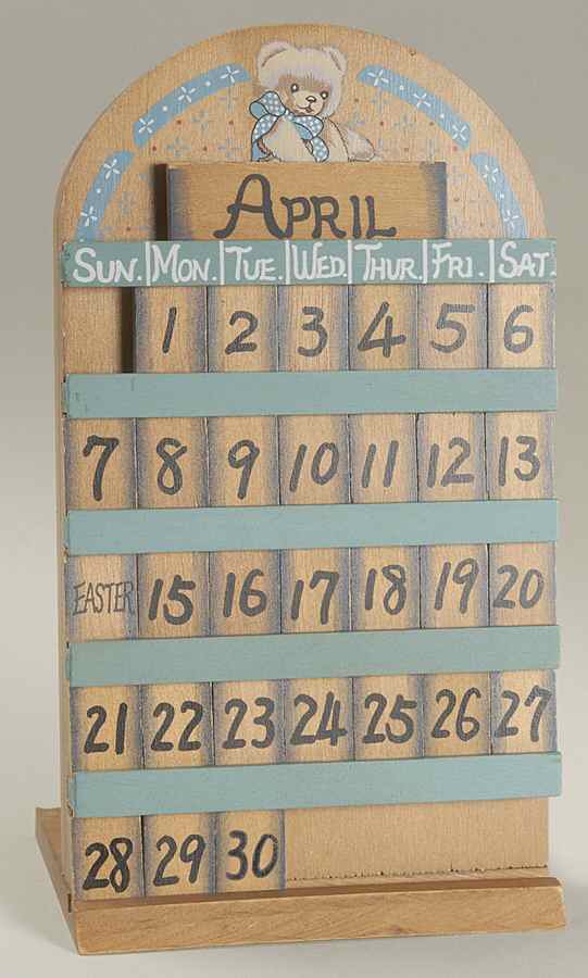Country Bear Perpetual Calendar by Tienshan-1