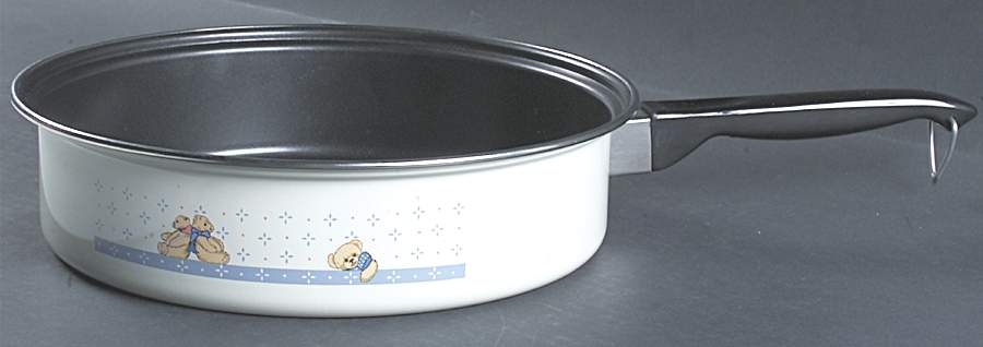 Country Bear 10" Metal Skillet No Lid by Tienshan-1
