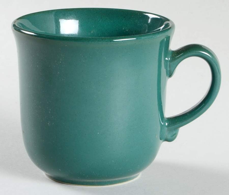 Color Basics Green Flat Cup by Tienshan-1