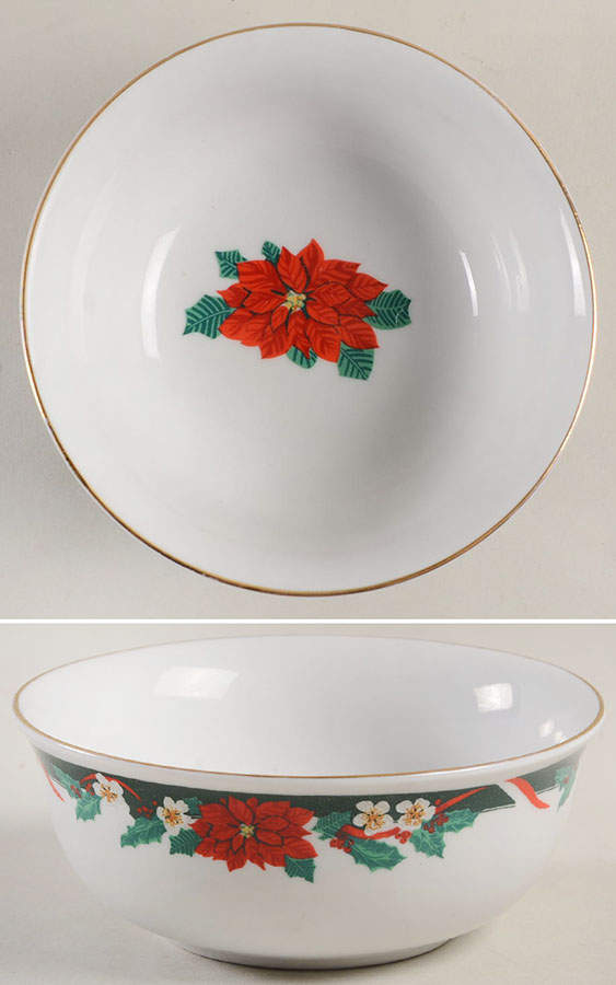 Deck The Halls (Verge) Dip Bowl for Chip & Dip Set by Tienshan-1