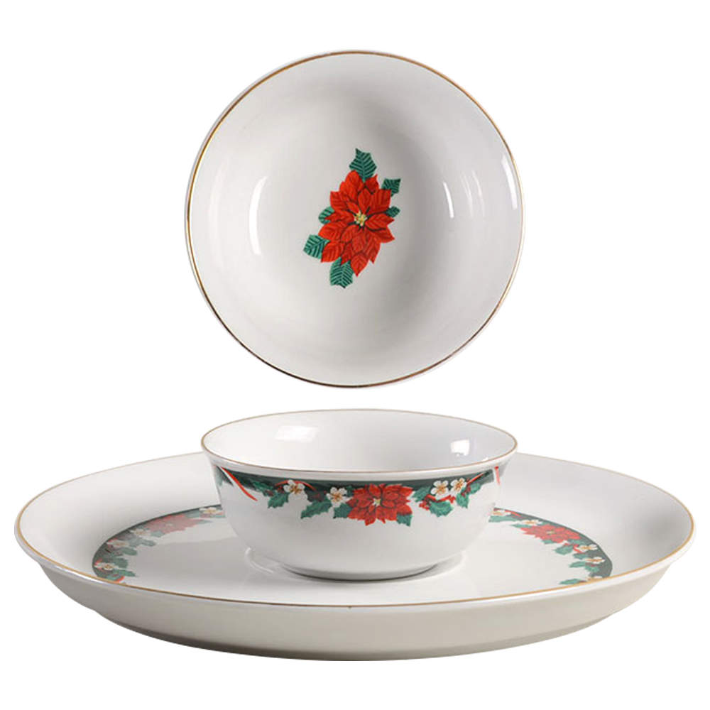 Deck The Halls (Verge) (2 Piece) Chip & Dip Set by Tienshan-1