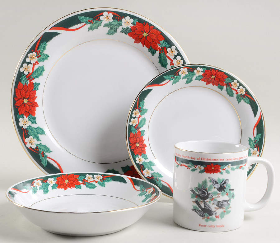 Deck The Halls (Verge) 4 Piece Place Setting by Tienshan-1