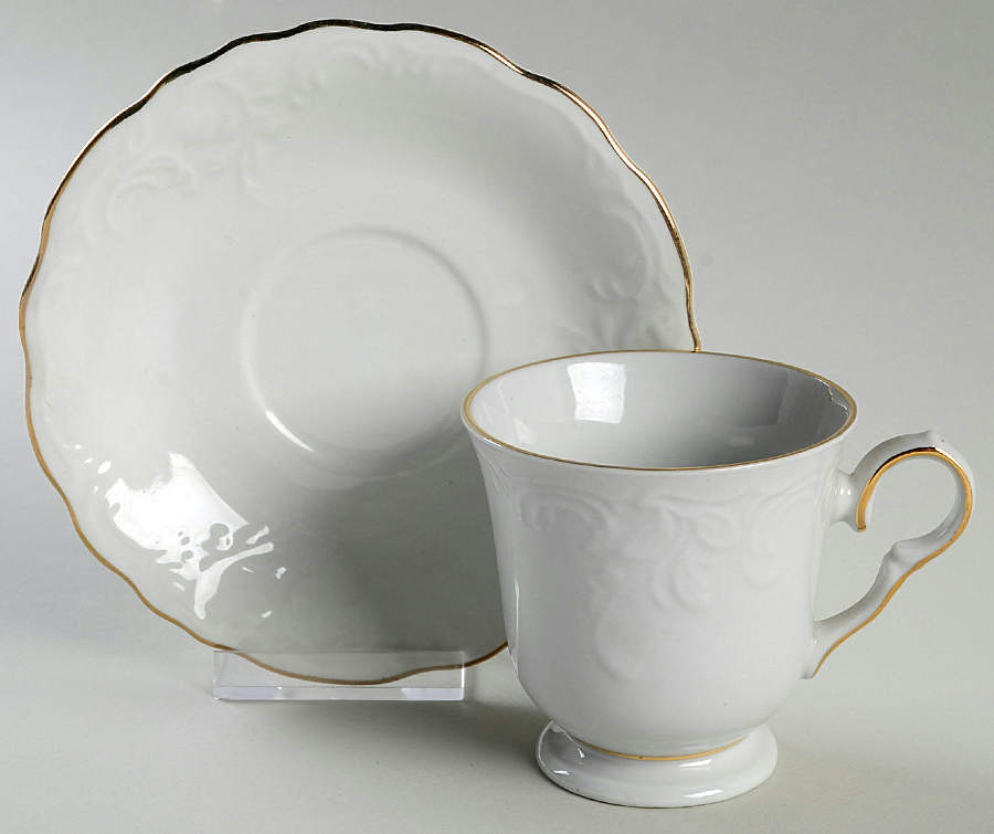 Elegance Footed Cup & Saucer Set by Tienshan-1