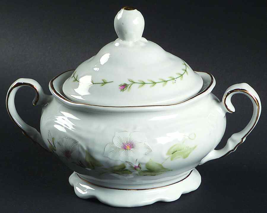 Floriade Sugar Bowl & Lid by Tienshan-1