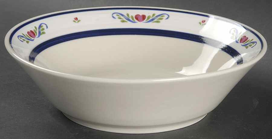 Folk Dance (Hearts & Scrolls) Coupe Cereal Bowl by Tienshan-1