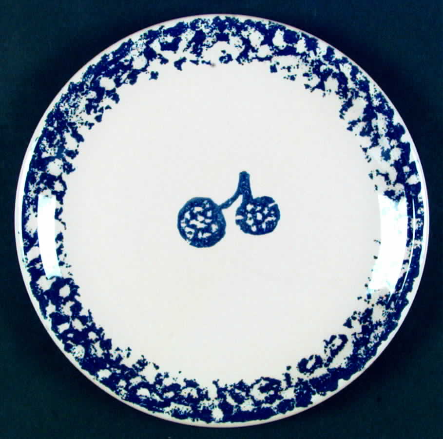 Fruits Blue Dinner Plate by Tienshan-1