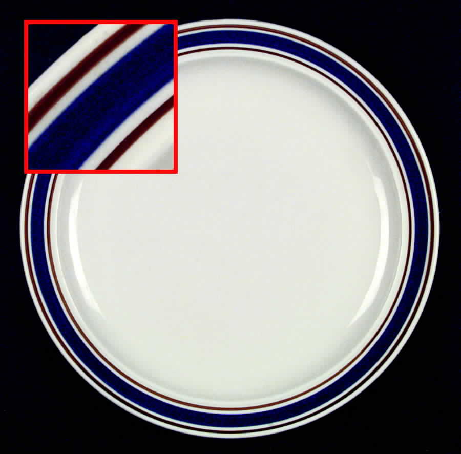 Halo Blue Dinner Plate by Tienshan-1
