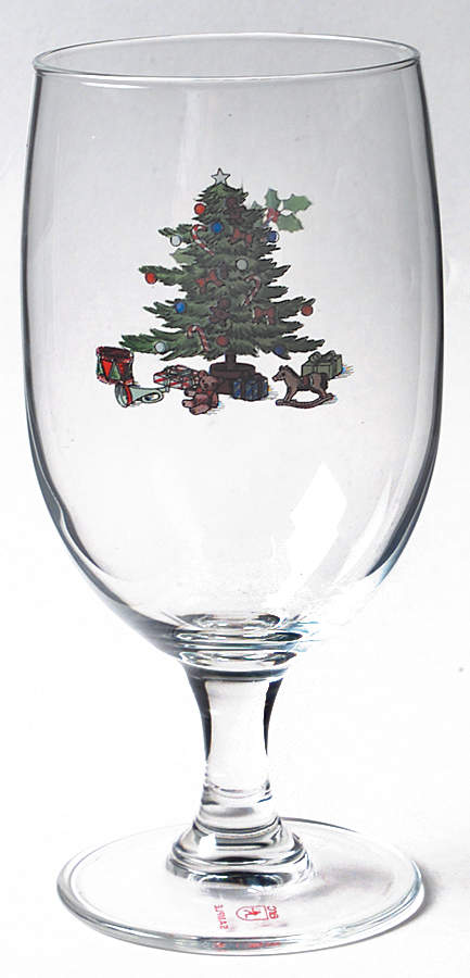 Holiday Hostess (Trim, Gold Band) Glassware Iced Tea by Tienshan-1